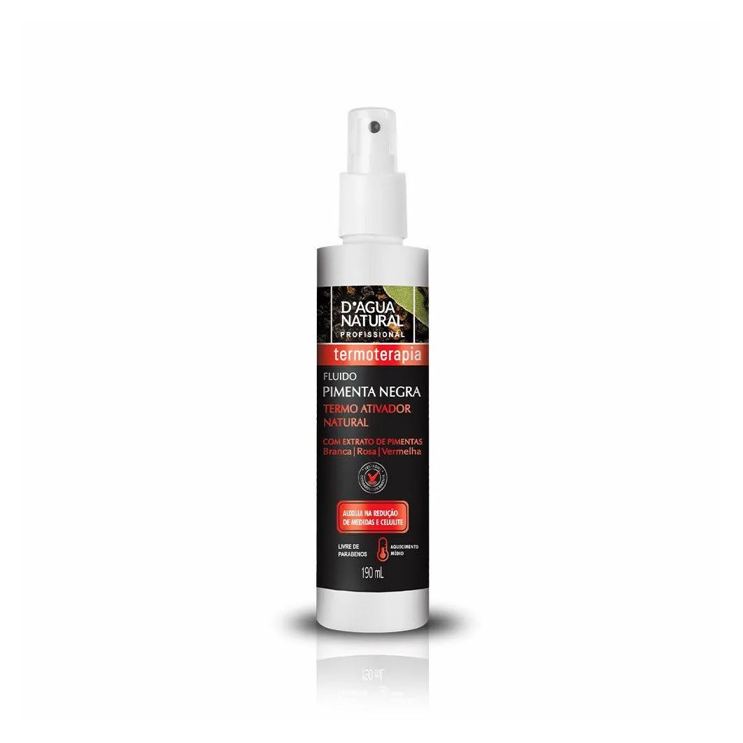 Fluido Massagem D´agua Natural T Pimenta Negra 190ml