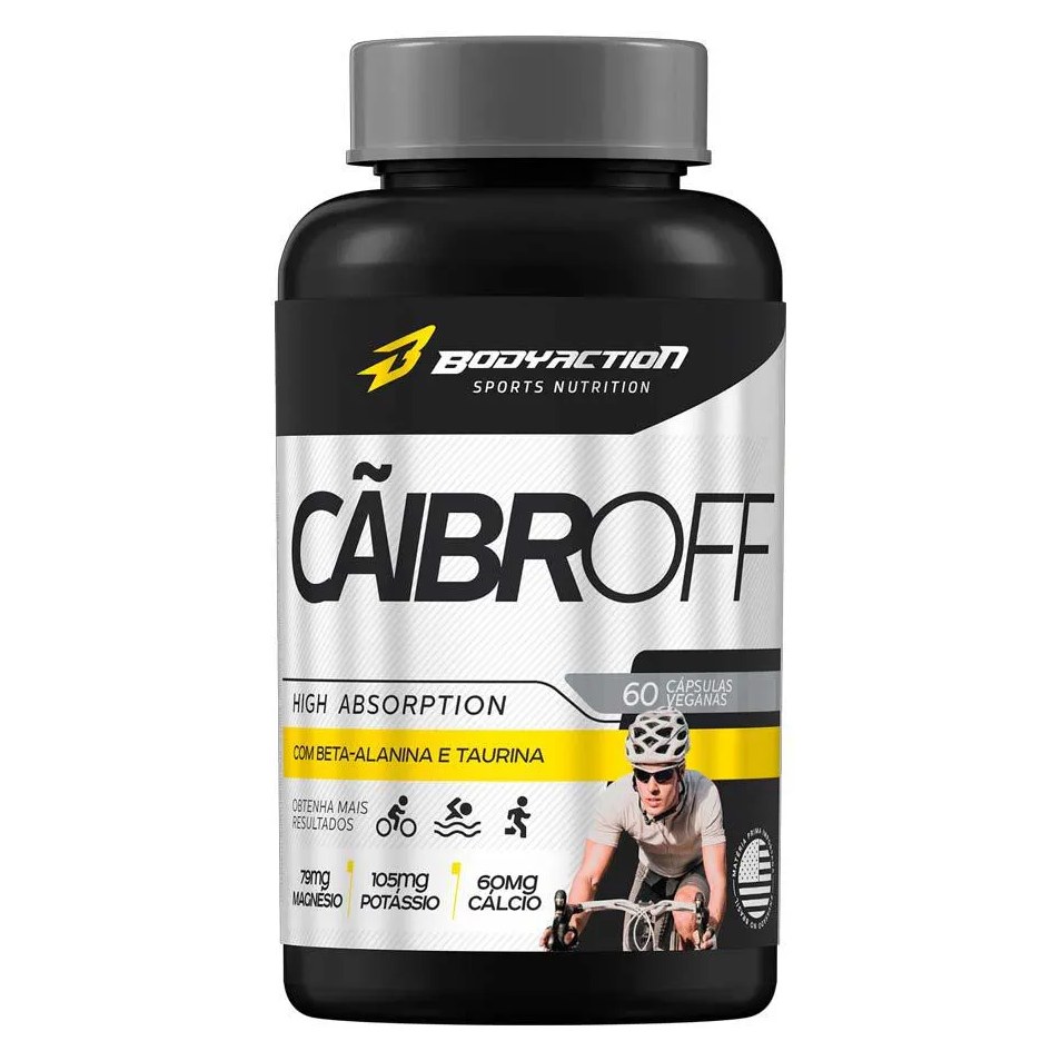 Cãibroff 60capsulas Caibroff Anti Caibras Potássio B Alanina Bodyaction