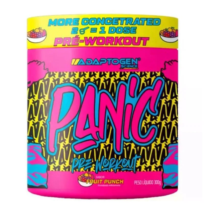 Panic Pre Workout Adaptogen Fruit Punch 300g