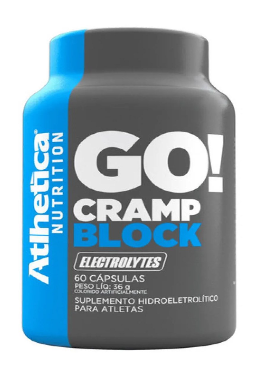 Atlhetica Nutrition - Go! Cramp Block 60 cápsulas - sem Sabor