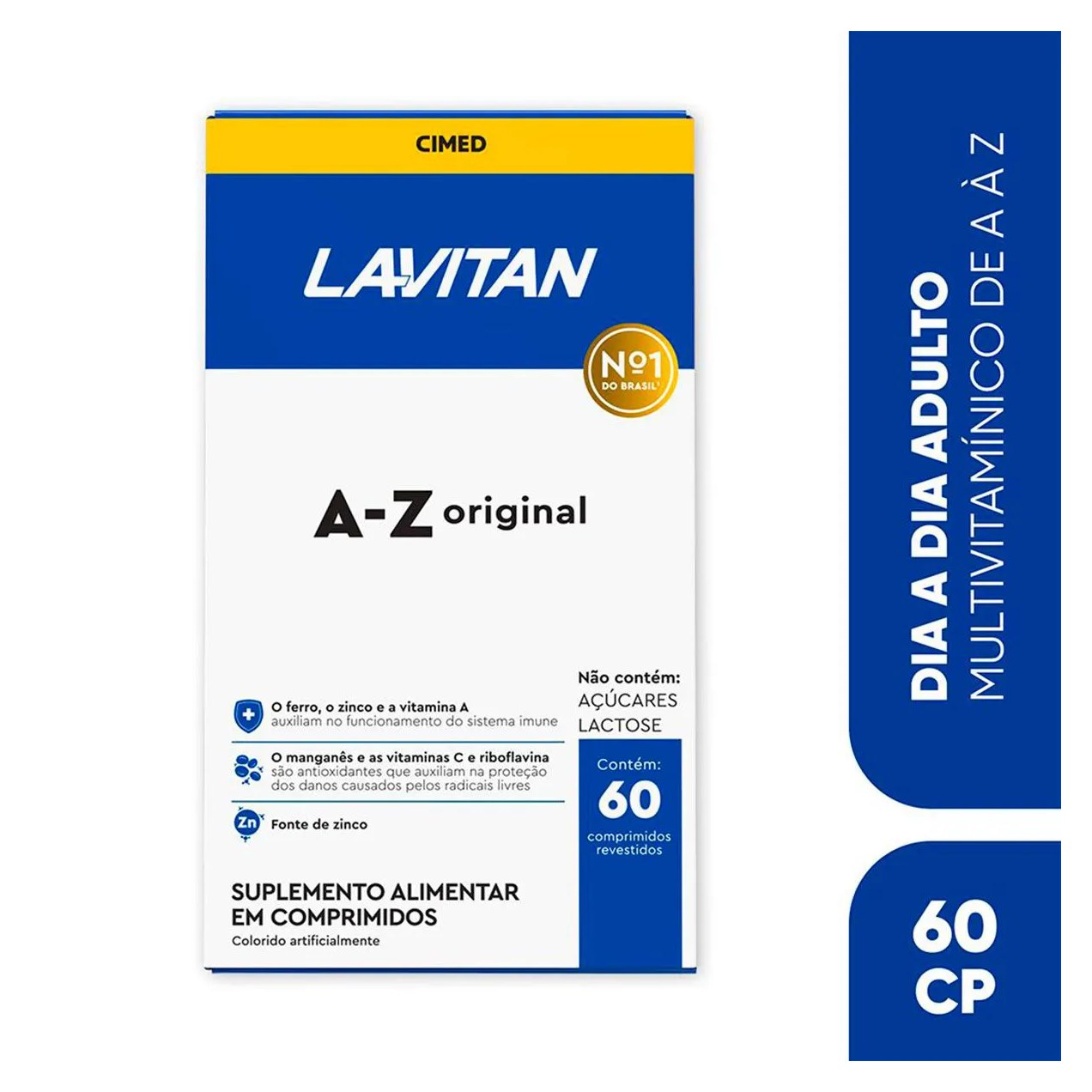 Kit Polivitamínico Lavitan A-Z Original 60 comprimidos + Cabelos e Barba 60 cápsulas