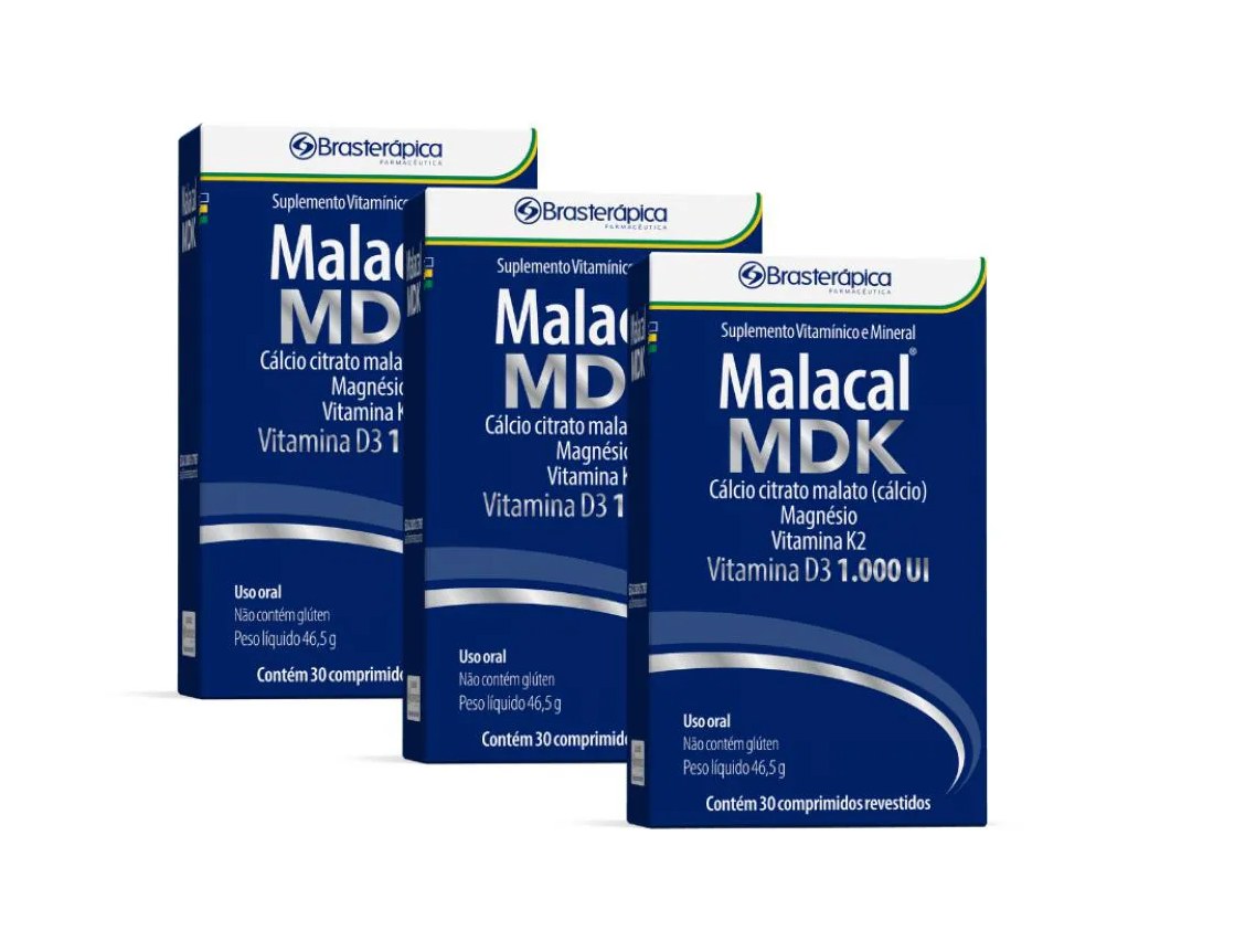 Kit 3 Malacal Mdk Comp Rev C/ 30