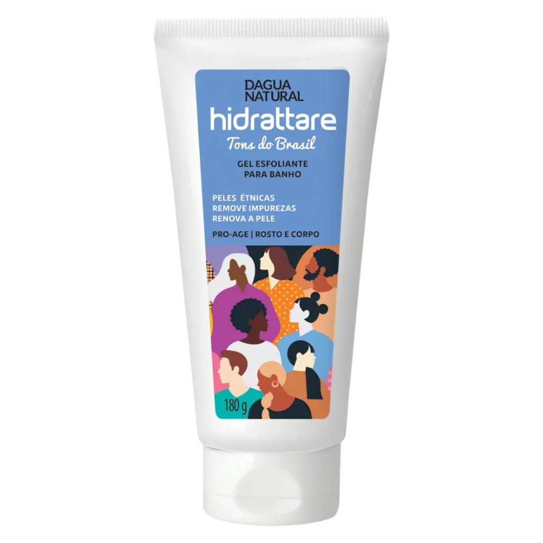 Gel Esfoliante para Banho Tons do Brasil 180g Dagua Natural