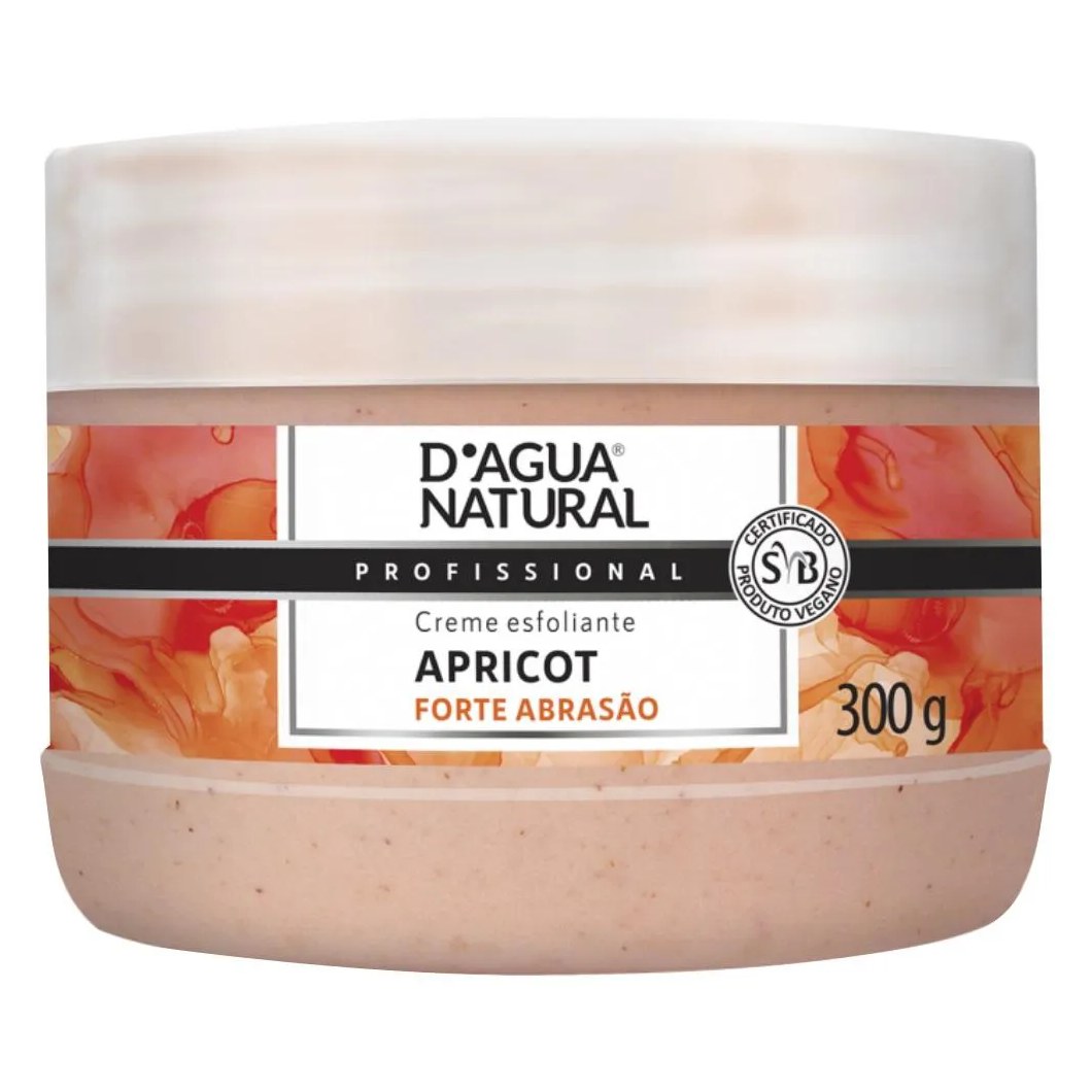 Creme Esfoliante Forte Abrasao Apricot 300g Dagua Natural