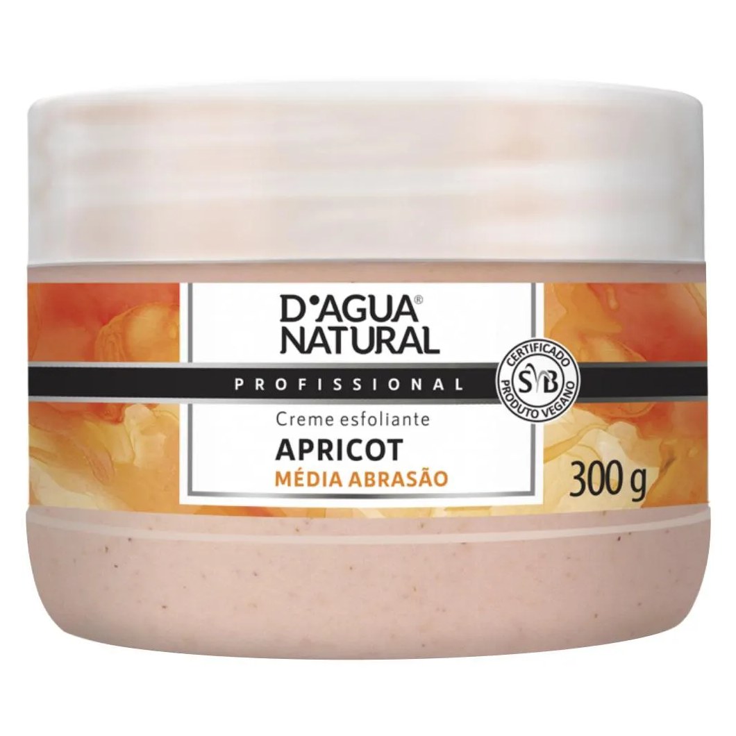 Creme Esfoliante Media Abrasao Apricot 300g Dagua Natural