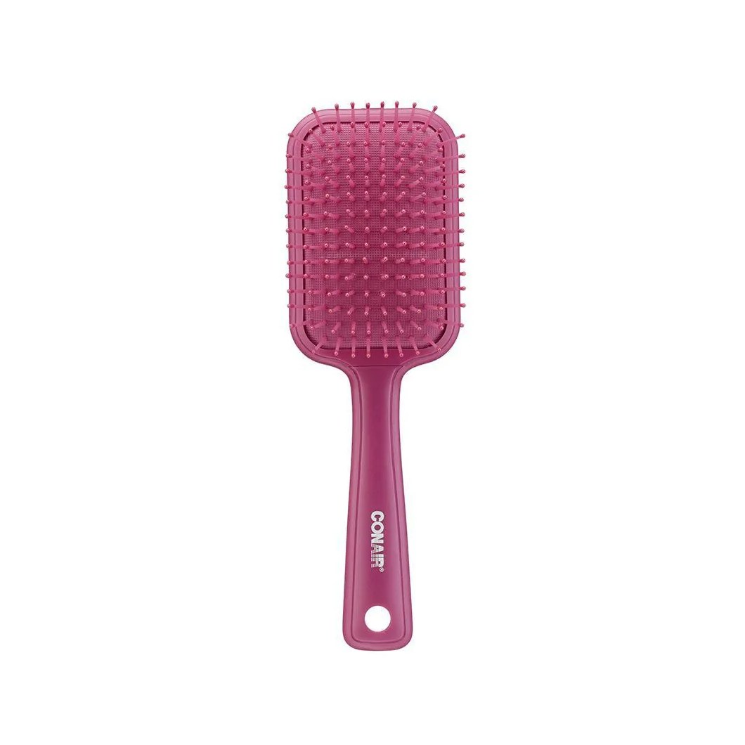 Conair Color Pops Pink Quadrada Escova de Cabelo Almofadada