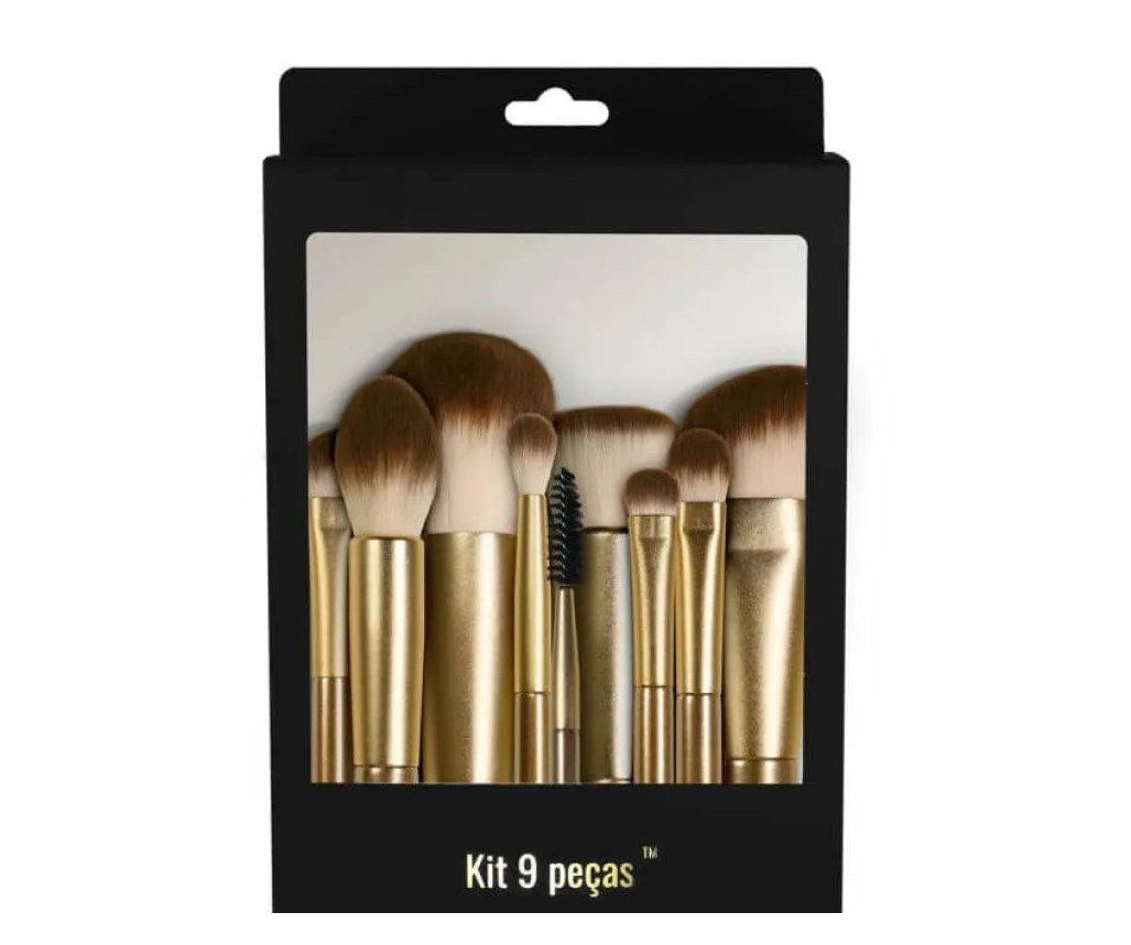 Kit 9 Pinceis Starting Pro - Daymakeup