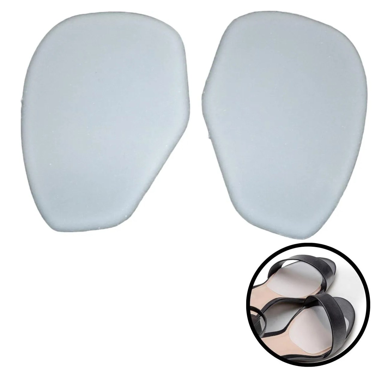 Palmilha de Silicone Apoio Plantar Salto Alto para Dor Hidrolight