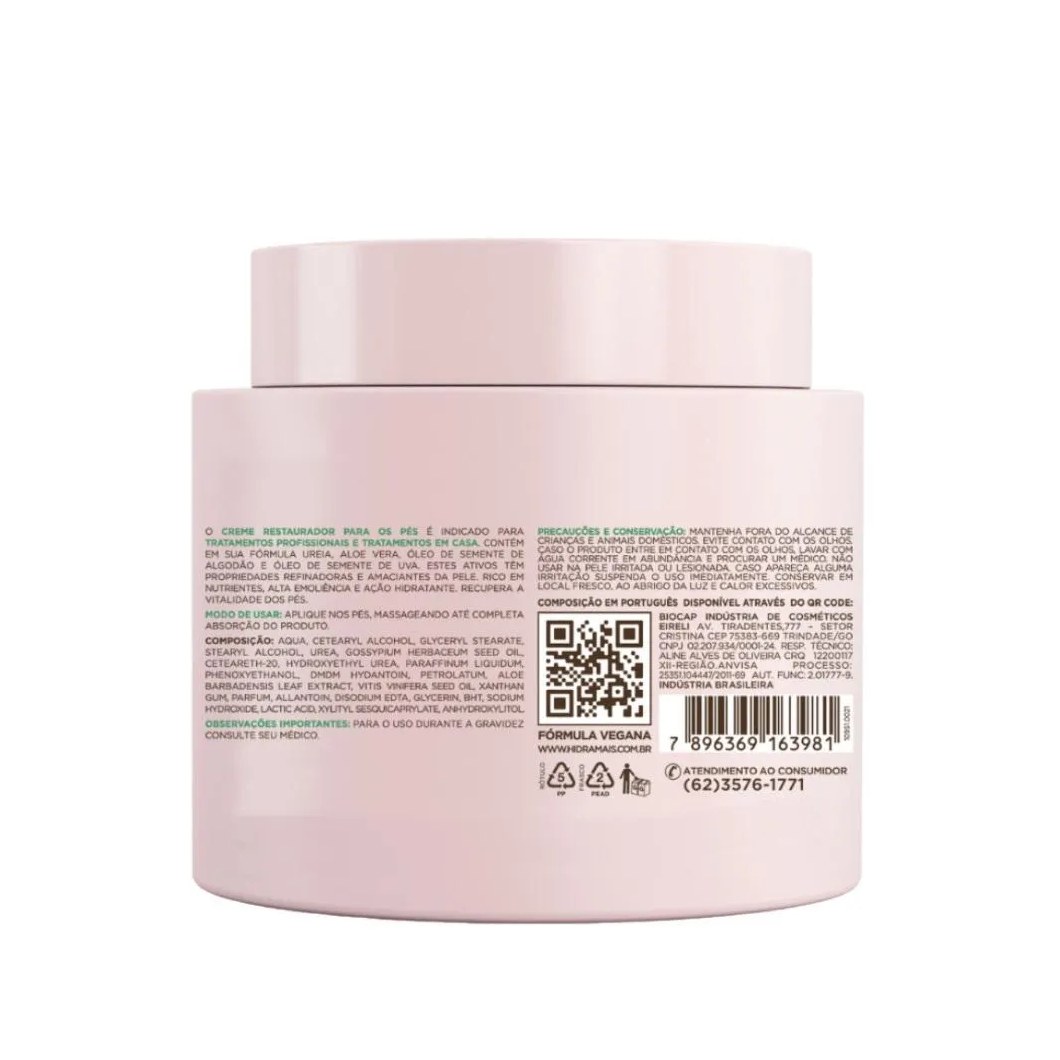Creme Restaurador Desodorante para Os Pés 220gr Hidramais
