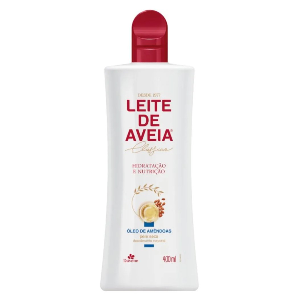 Hidratante Corporal Leite Aveia e Oleo Amendoas 400ml Davene