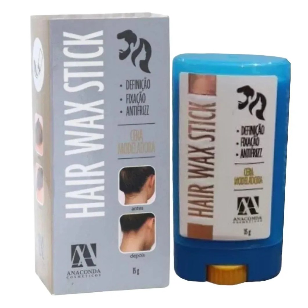 Cera Modeladora Antifrizz 15g Hair Wax Stick Anaconda