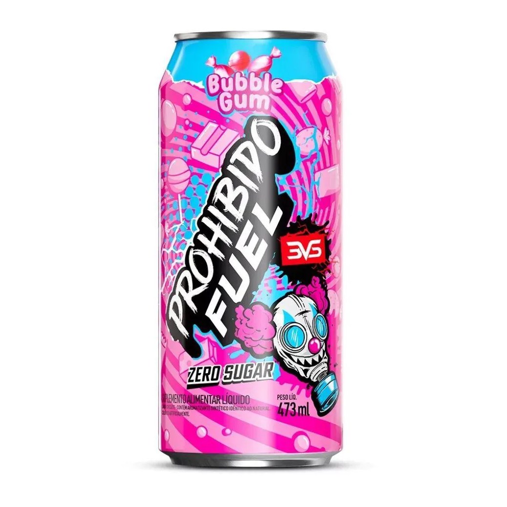 Prohibido Fuel Pré-Treino Drink (473Ml) - Sabor: Bubble Gum