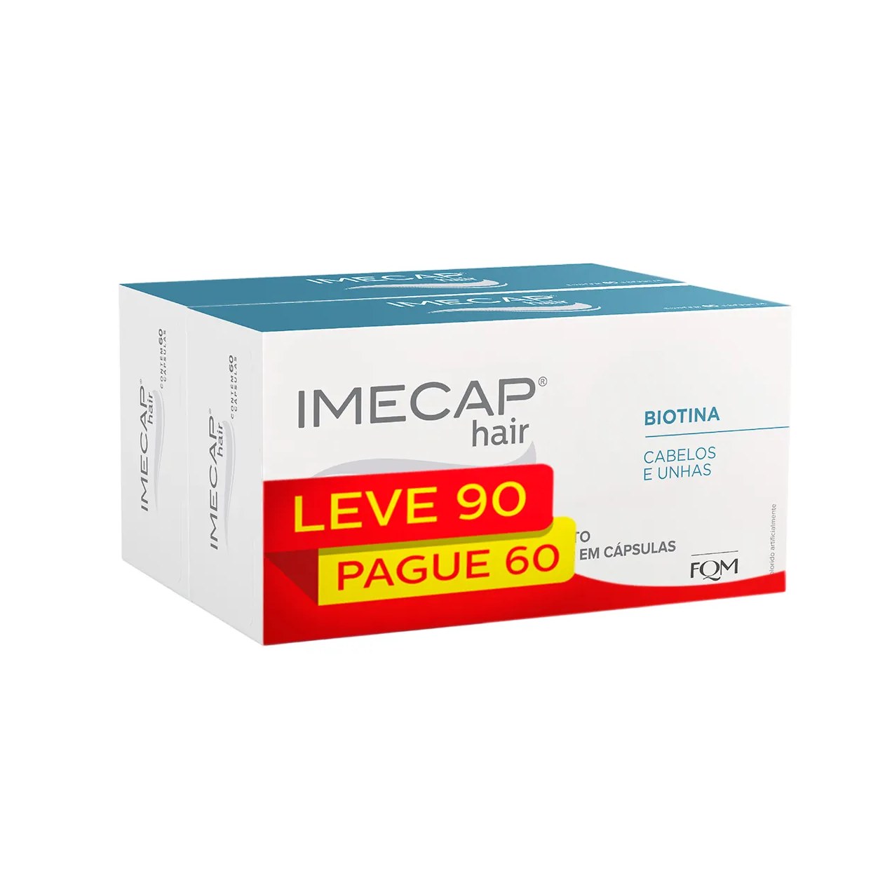 Suplemento Alimentar Imecap Hair Leve 90 Pague 60 cápsulas