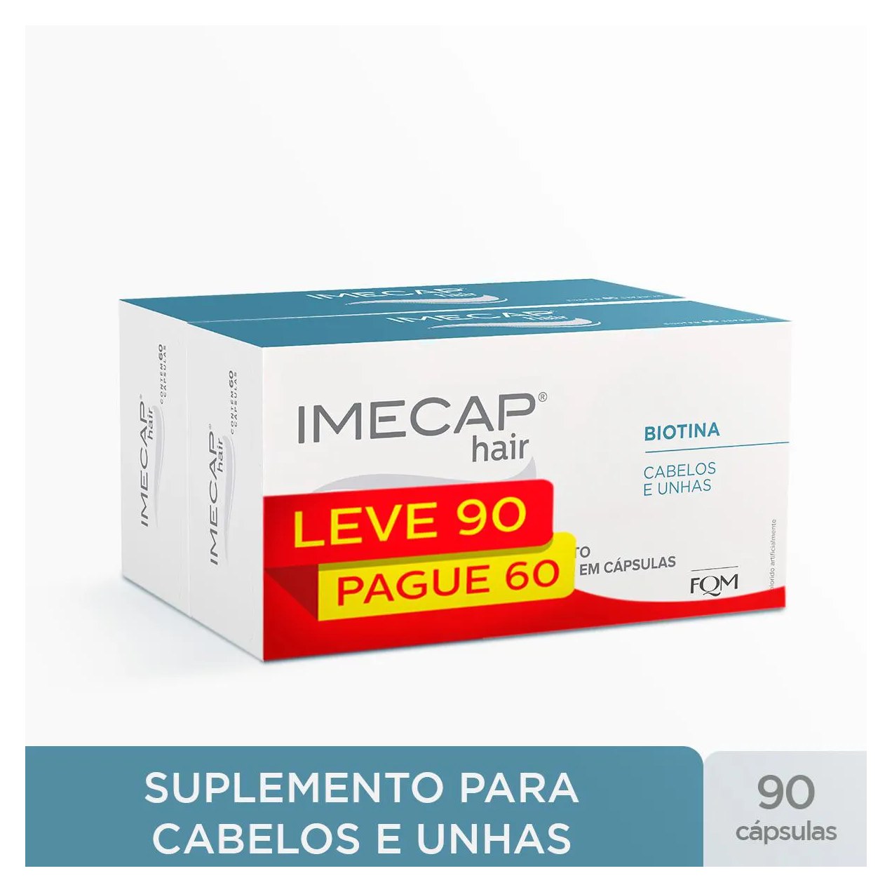 Suplemento Alimentar Imecap Hair Leve 90 Pague 60 cápsulas