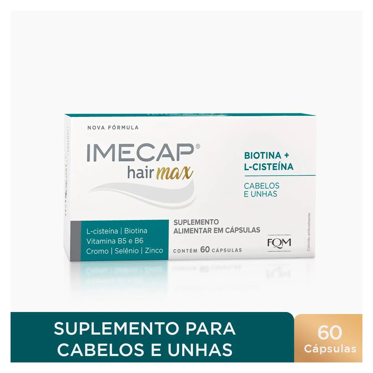 Suplemento Vitamínico Imecap Hair Max Cabelos e Unhas - 60 Cápsulas