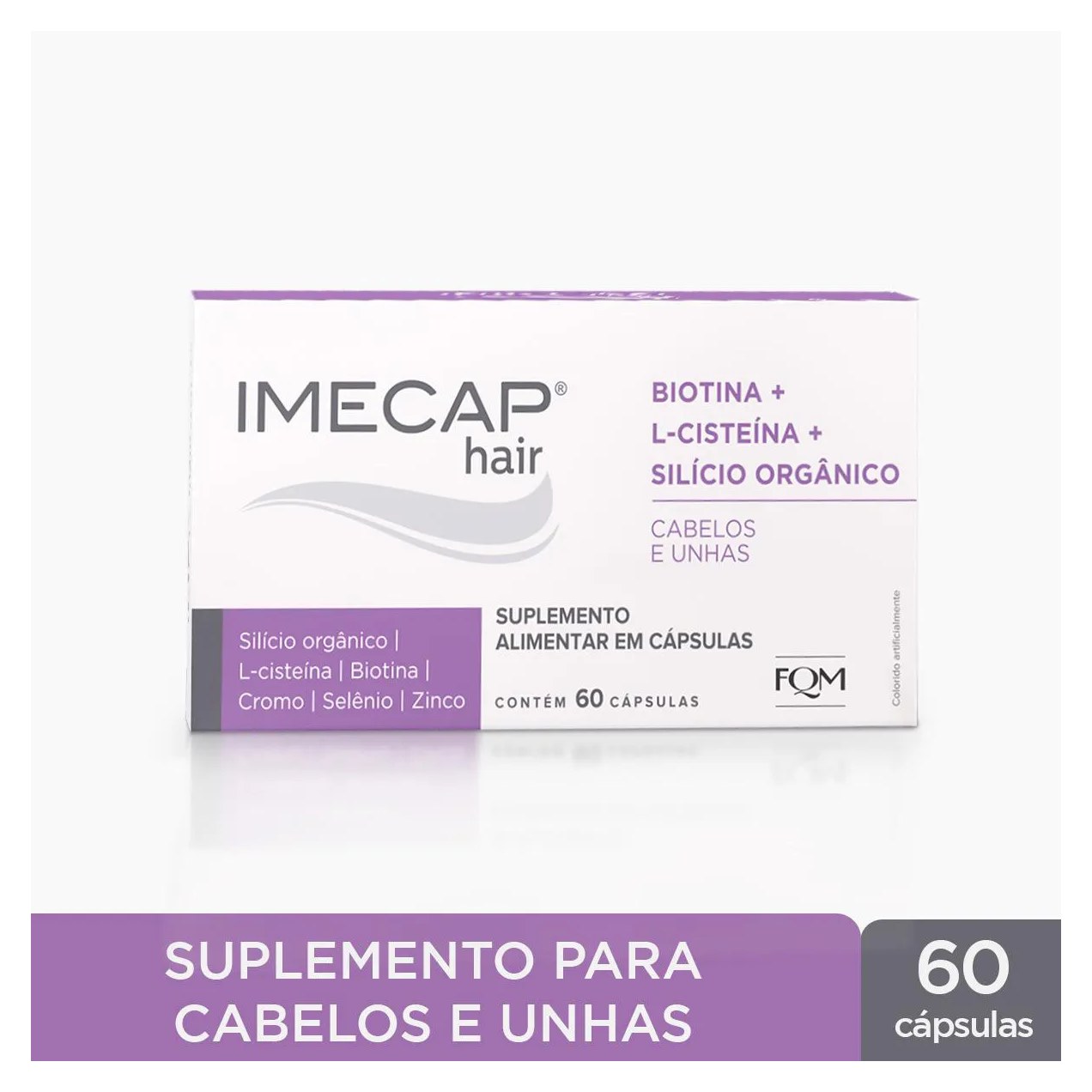 Suplemento Alimentar Imecap Hair Silício Orgânico 60 cápsulas