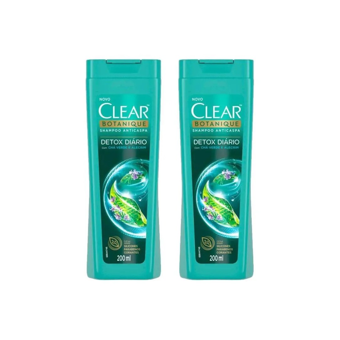 Shampoo Clear 200ml Detox Diario - Kit C / 2un