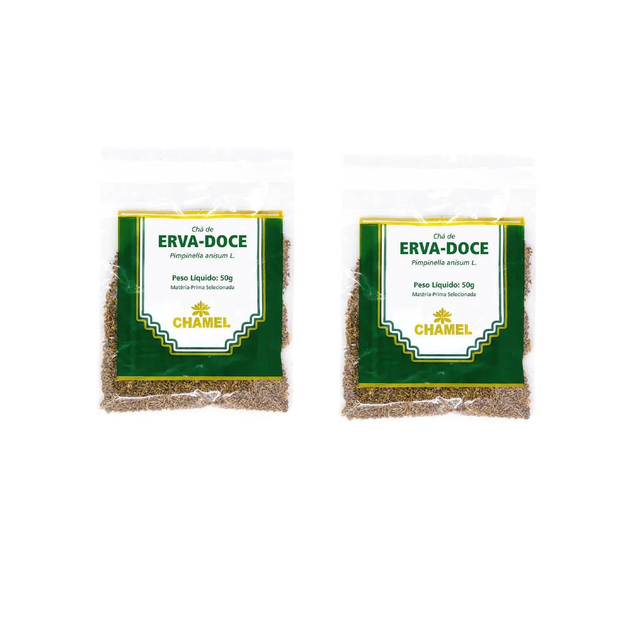 Kit 02 Pacote de Chá de Erva Doce 50g - Chamel