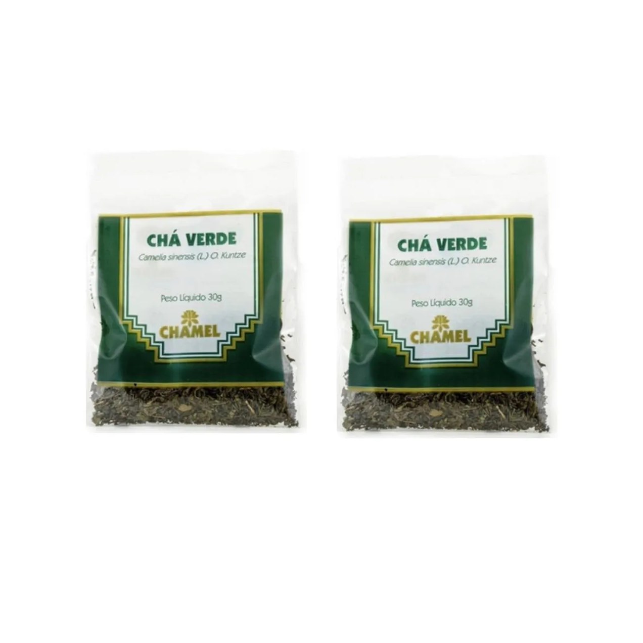 Kit 02 Pacote de Chá Verde 30g - Chamel