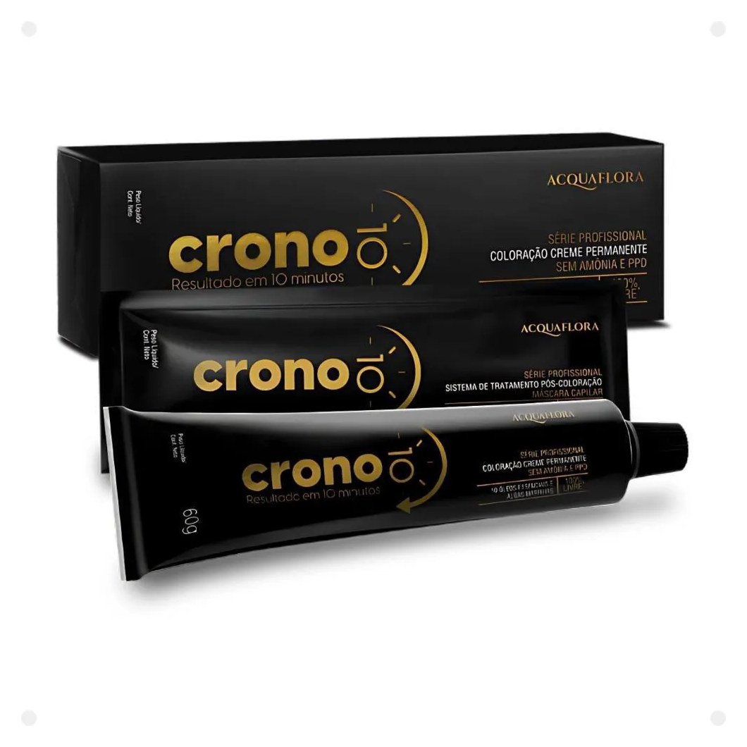 Coloração Creme Permanente Acquaflora Crono 10 Minutos 6.0 Louro Escuro 60g