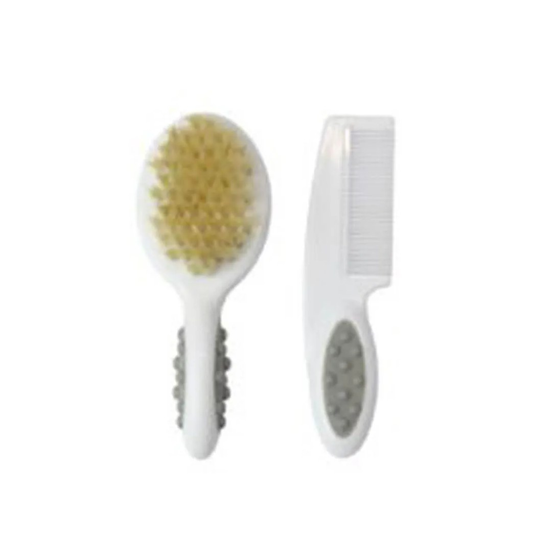 Kit Pente e Escova de Cerdas Naturais - Clingo