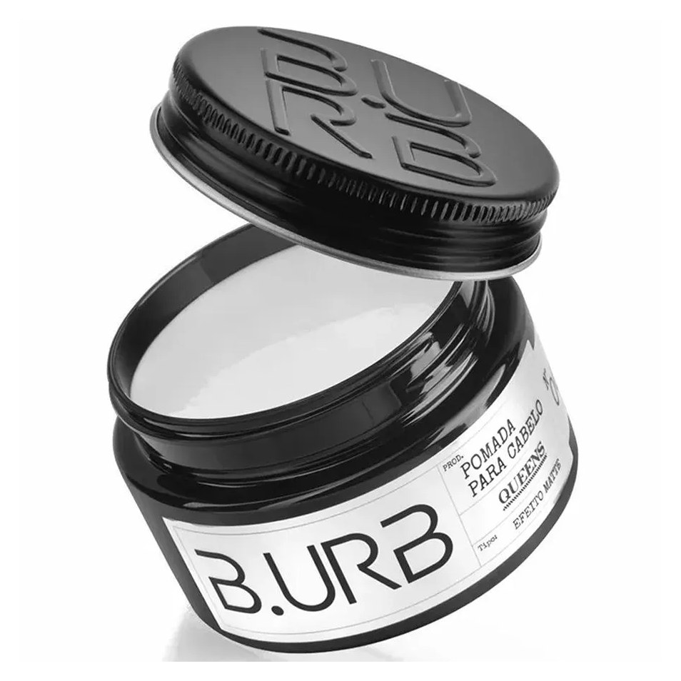 Pomada para Cabelo Queens Efeito Matte / Seco 100g Barba Urbana B.urb