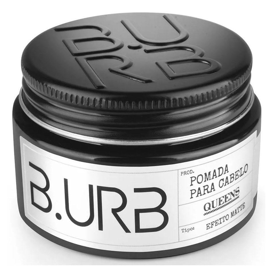 Pomada para Cabelo Queens Efeito Matte / Seco 100g Barba Urbana B.urb