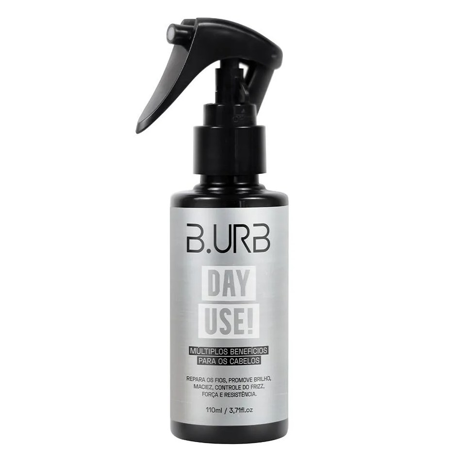 Day Use! Brilho Força Maciez Anti Frizz para Cabelo e Barba 110ml Barba Urbana B.urb