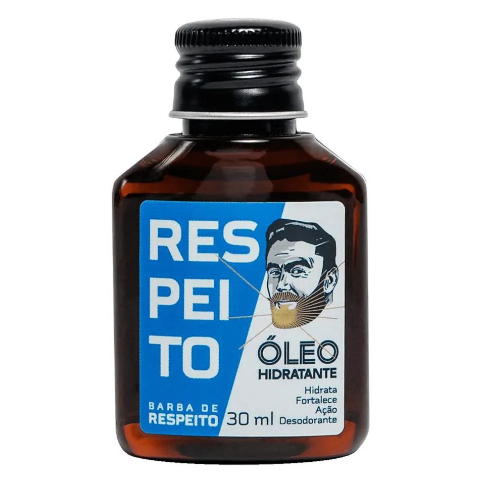 Óleo para Barba Hidrata Fortalece Ação Desodorante 30ml Barba de Respeito