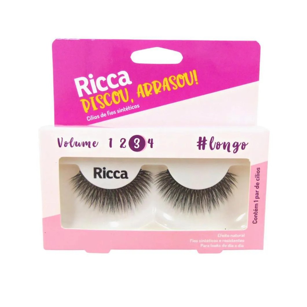 Cílios Postiços Ricca Belliz Piscou,arrasou Vol:3 Longo Cód.2679
