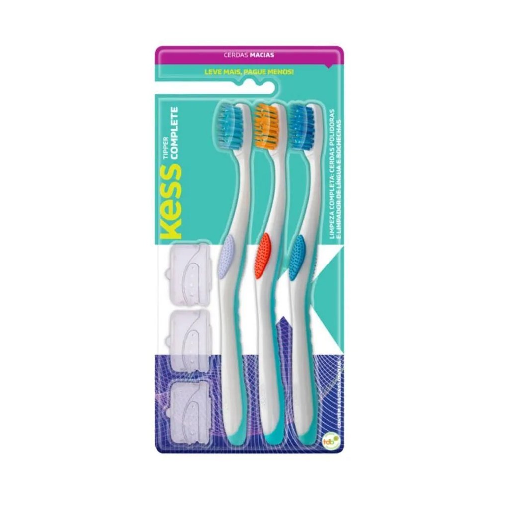 Escova Dental Tipper Complete Kess Belliz C/3