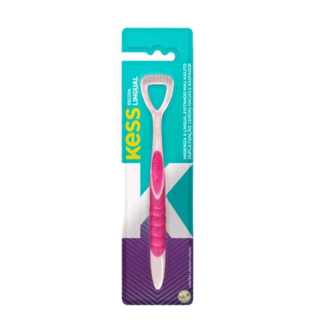 Escova Lingual Kess Belliz Rosa Cod.2009