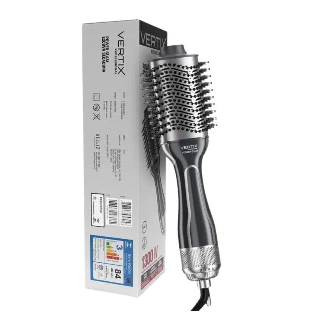 Escova Secadora Vertix Power Glam 1300w Bivolt