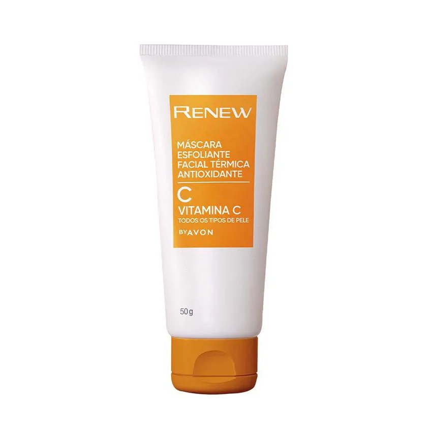 Avon Renew Vitamina C Mascara Esfoliante Termica Facial 50g
