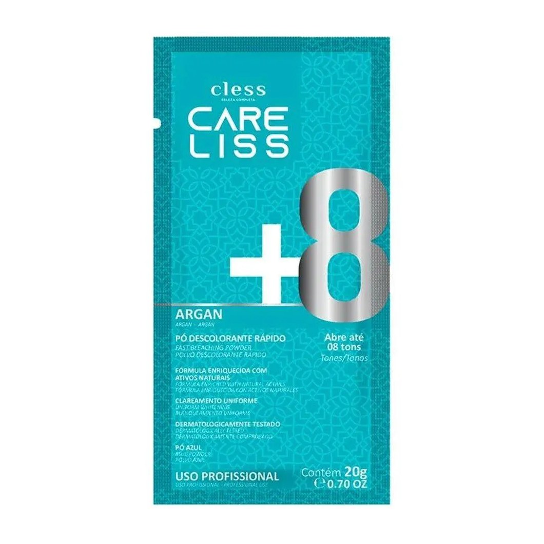 Descolorante em Pó Care Liss Argan 20g - Embalagem com 12 unidades