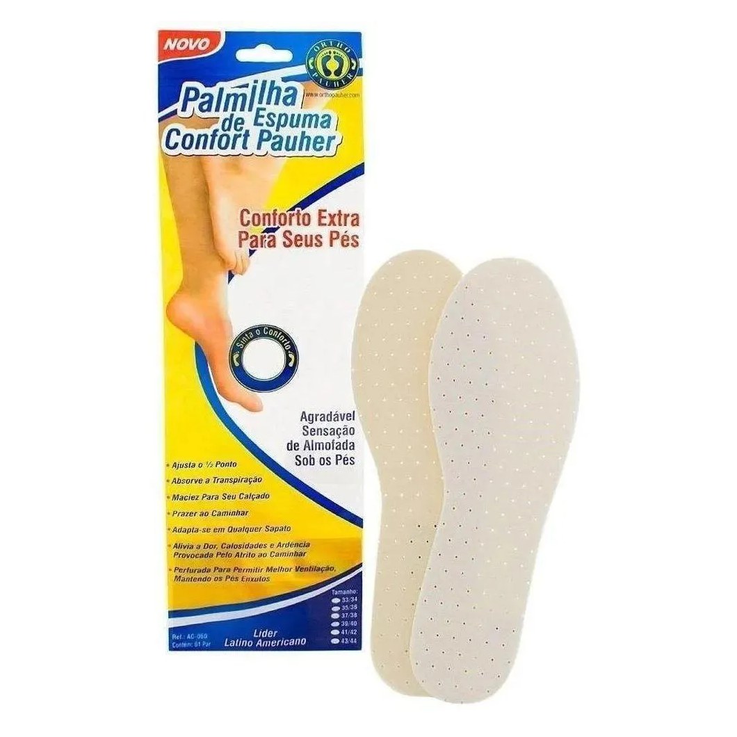 PALMILHA DE ESPUMA CONFORTPAUHER BRANCA AC060 ORTHOPAUHER 3536