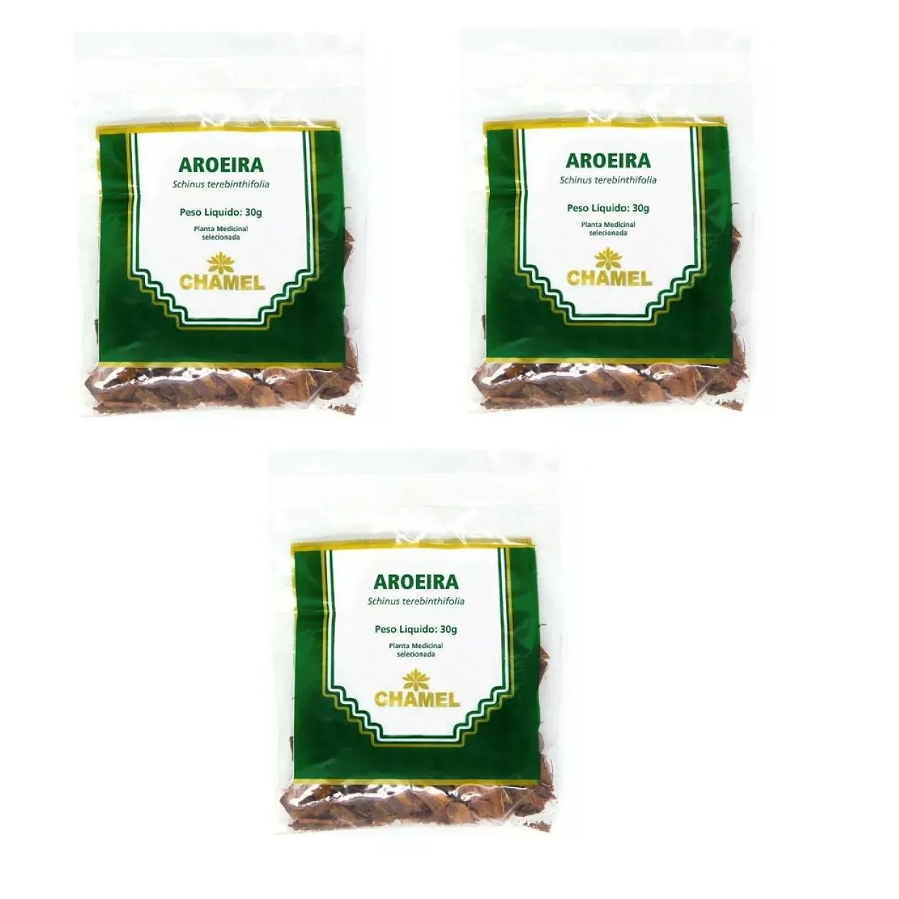 Kit 03 Pacote de Chá de Aroeira 30g - Chamel