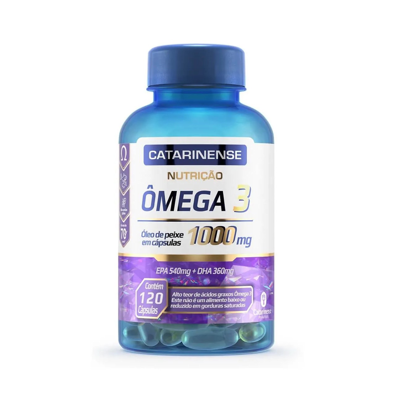 SUPLEMENTO ALIMENTAR CATARINENSE ÔMEGA 3 NUTRIçãO 120CPS