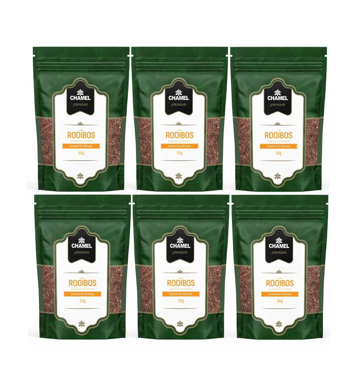 Kit 6 Chá de Rooibos (aspalathus Linearis) 30g – Chamel