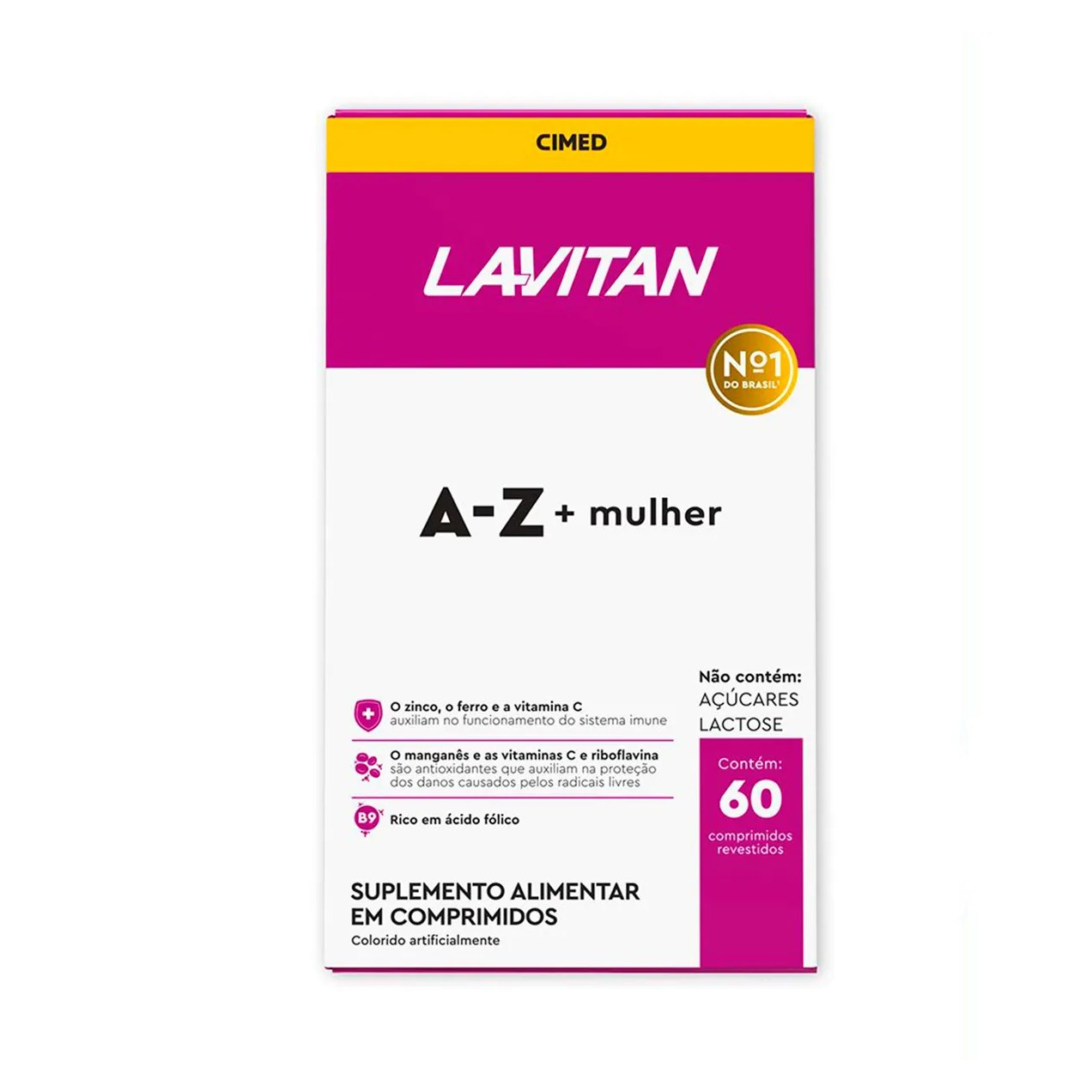 Kit Polivitamínico Lavitan A-Z Mulher 60 comprimidos + Cabelos e Unhas 60 cápsulas