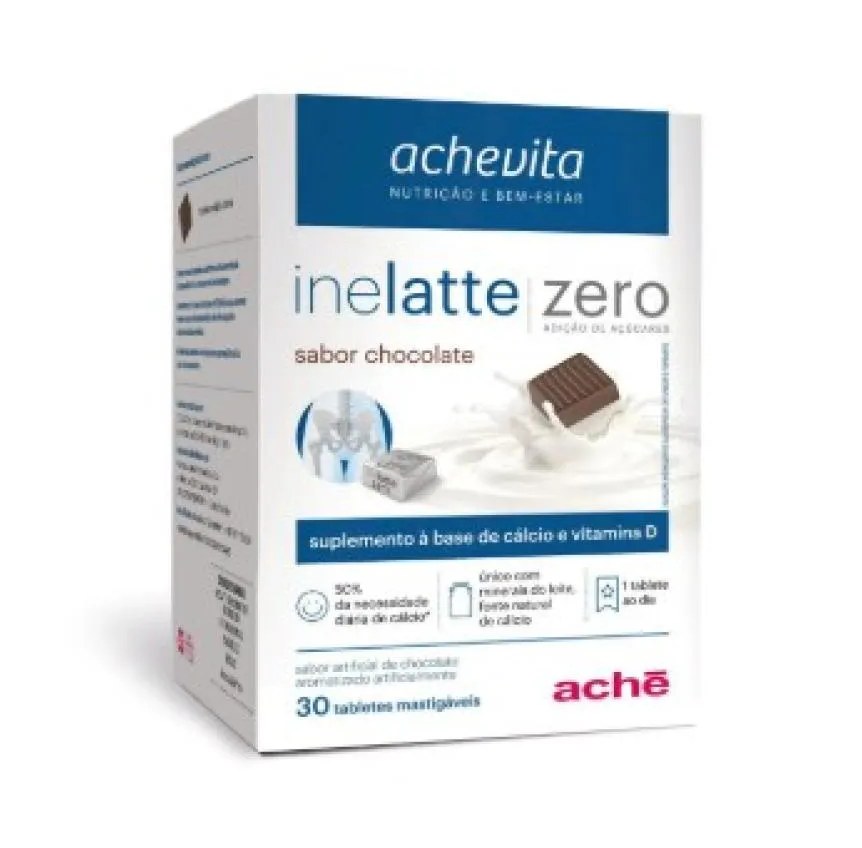 Inelatte Zero Acucar Choc 60tab Mast - Calcio + Vit D