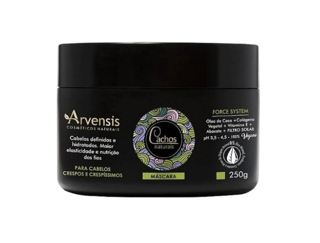 Mascara Cachos Naturais 250g (crespos e Crespíssimos) Arvensis