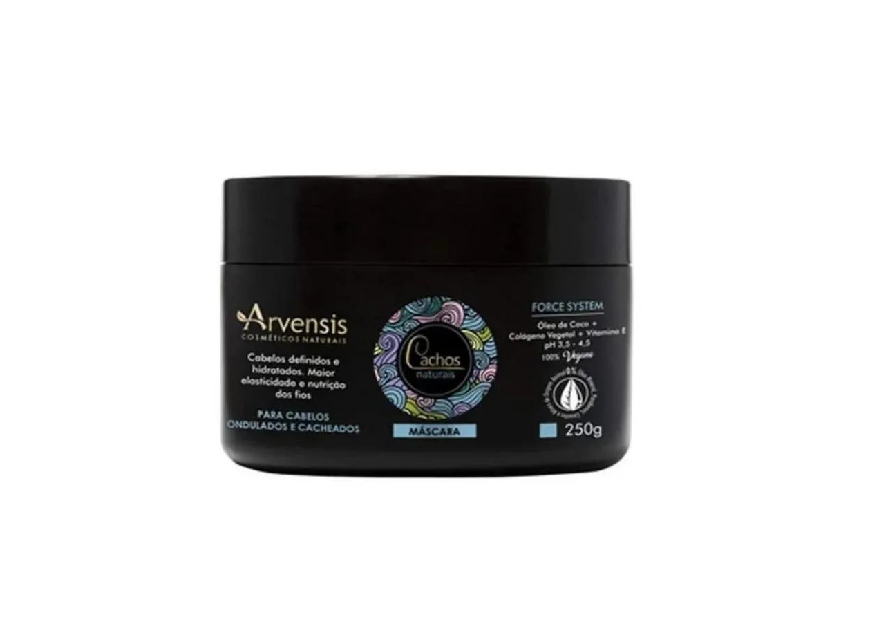 Mascara Cachos Naturais (ondulados e Cacheados) - 250g Arvensis