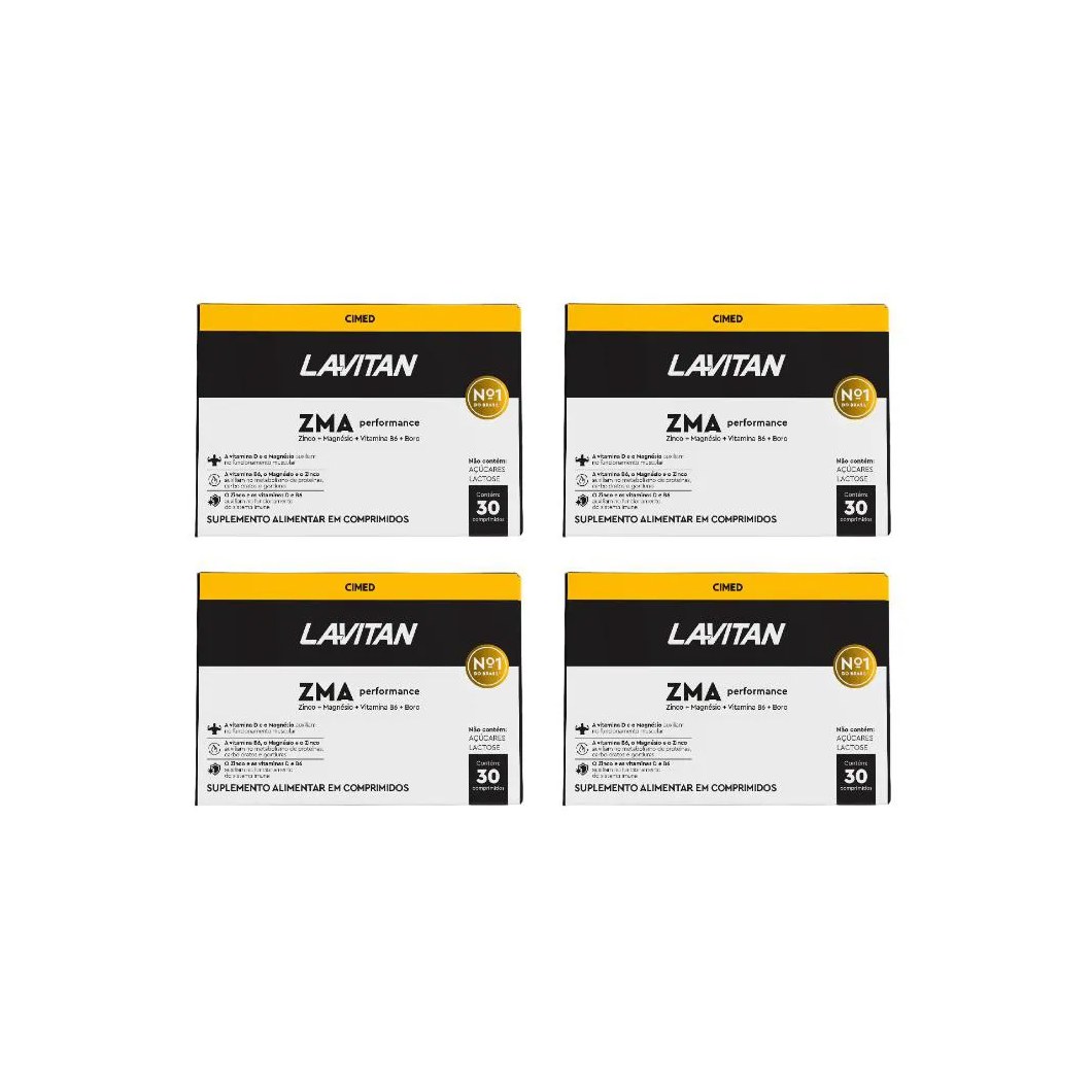 Kit 4 Lavitan Zma Performance Homem - 30 cápsulas - Cimed