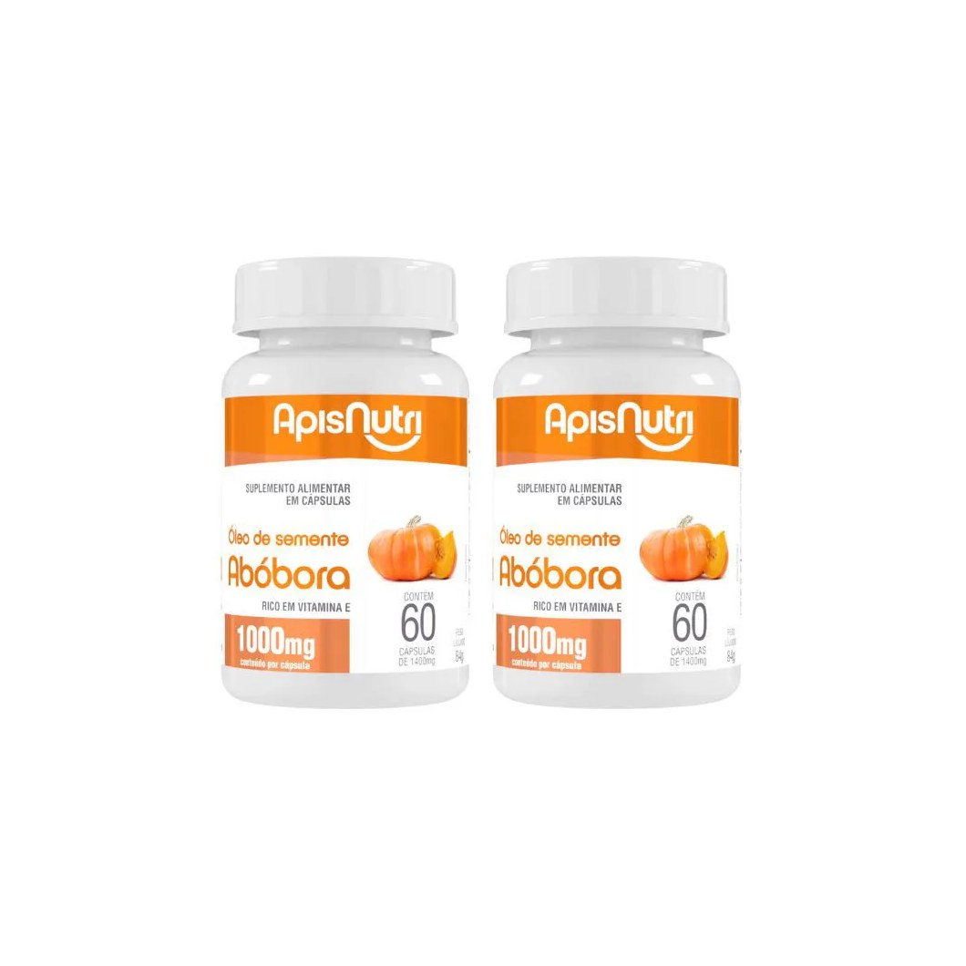 Kit 2 Óleo de Semente de Abóbora 1000 Mg - 60 cápsulas – Apisnutri
