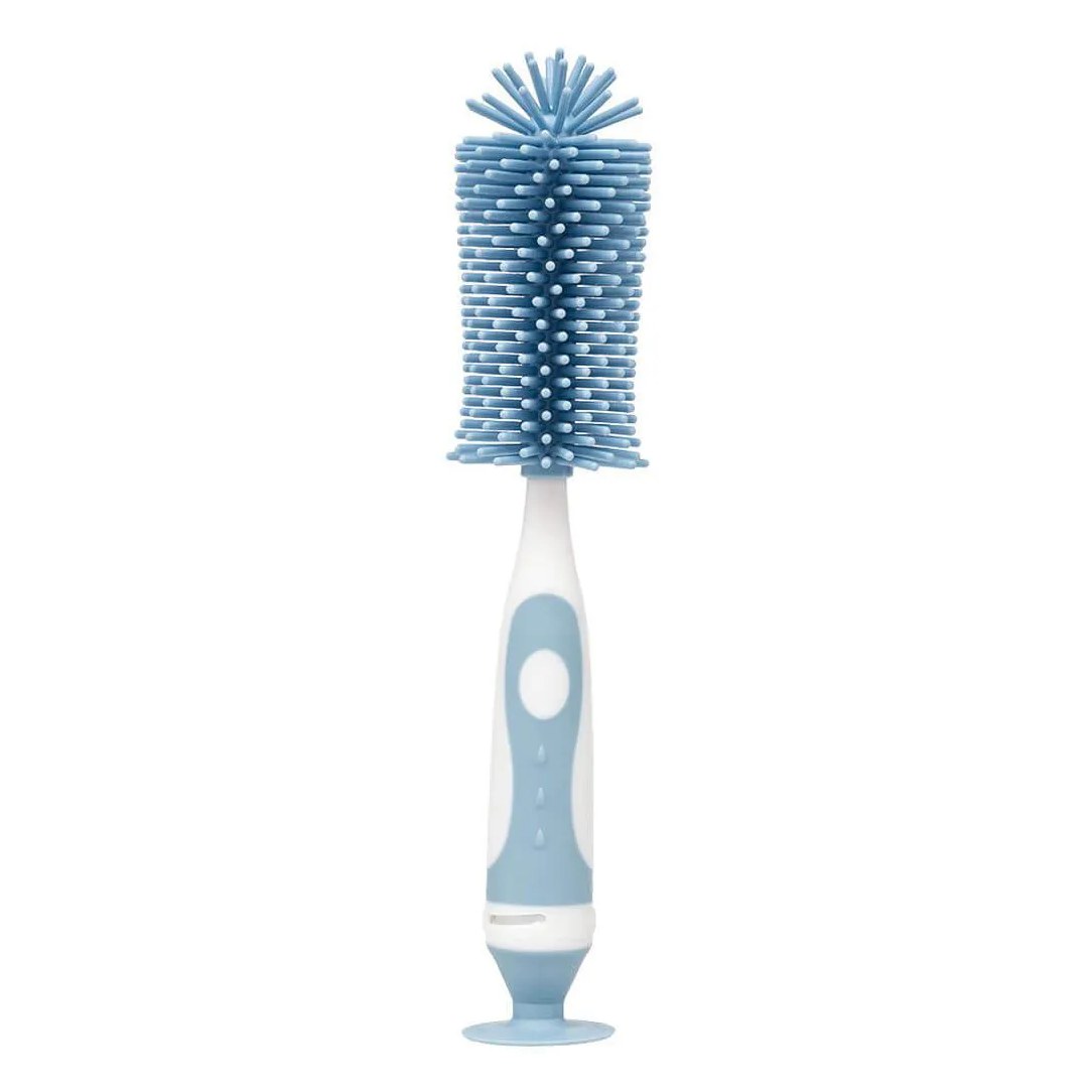Escova para Mamadeira em Silicone Azul - Buba