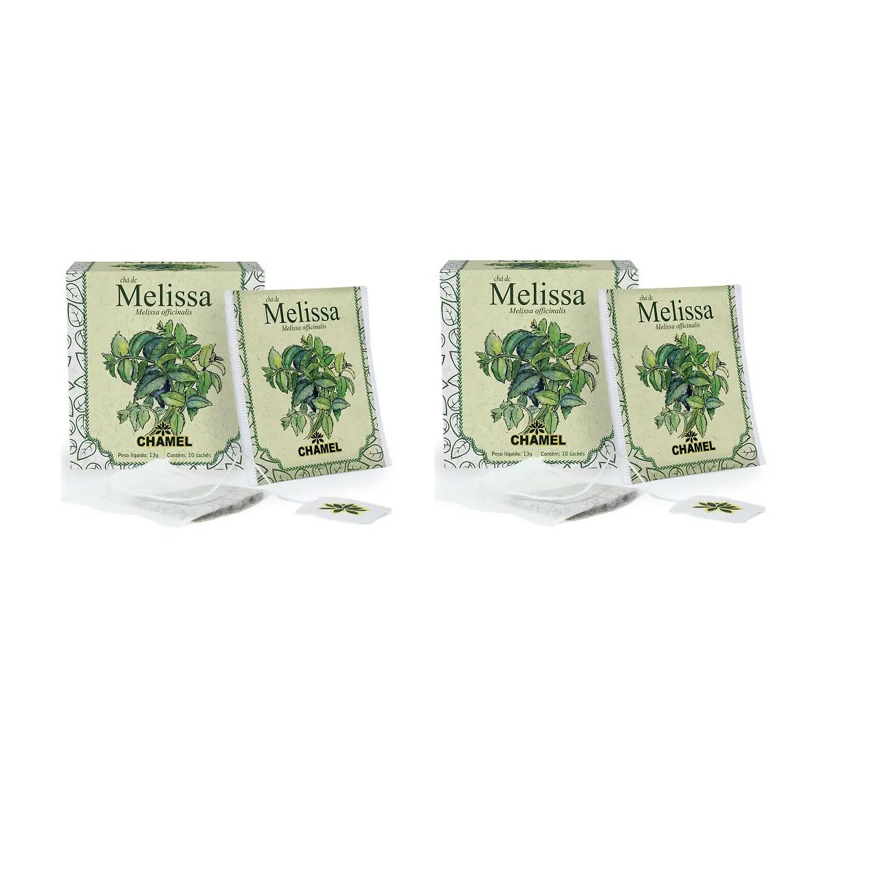 Kit 02 Chá de Melissa com 10 Sachês 13g - Chamel
