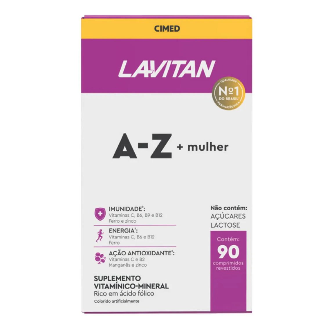 Lavitan Az Mulher 90 comprimidos Cimed Vitaminas Saúde da Mulher