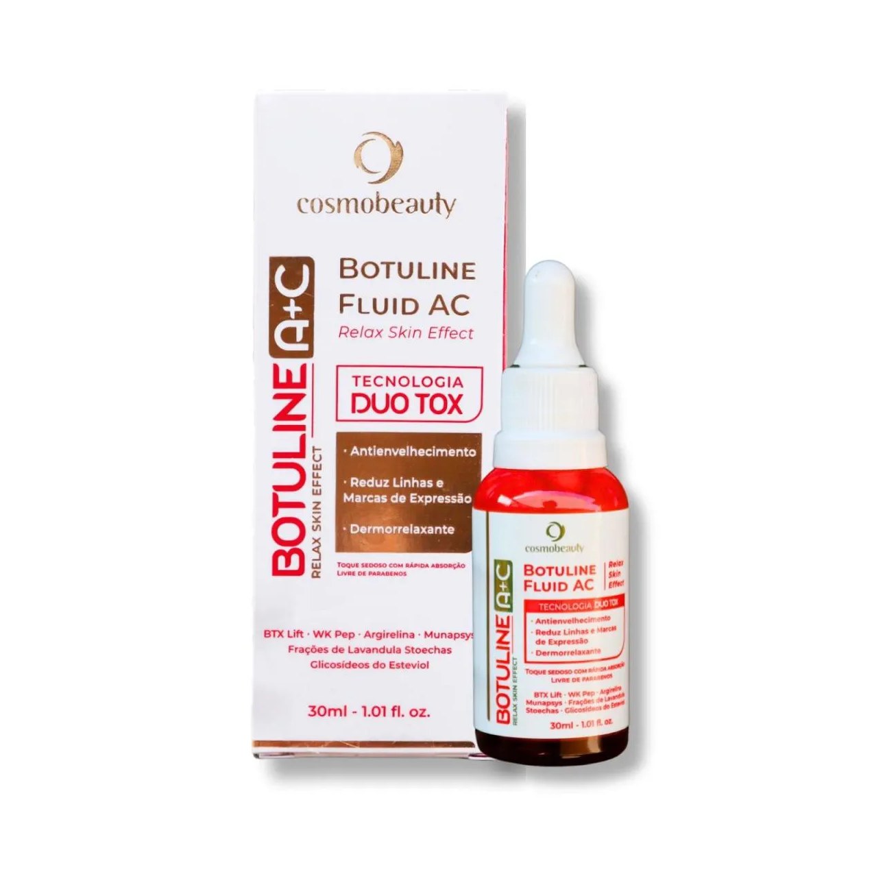 Cosmobeauty Fluido Suavizador de Linhas Botuline Fluid Ac Duo Tox 30ml