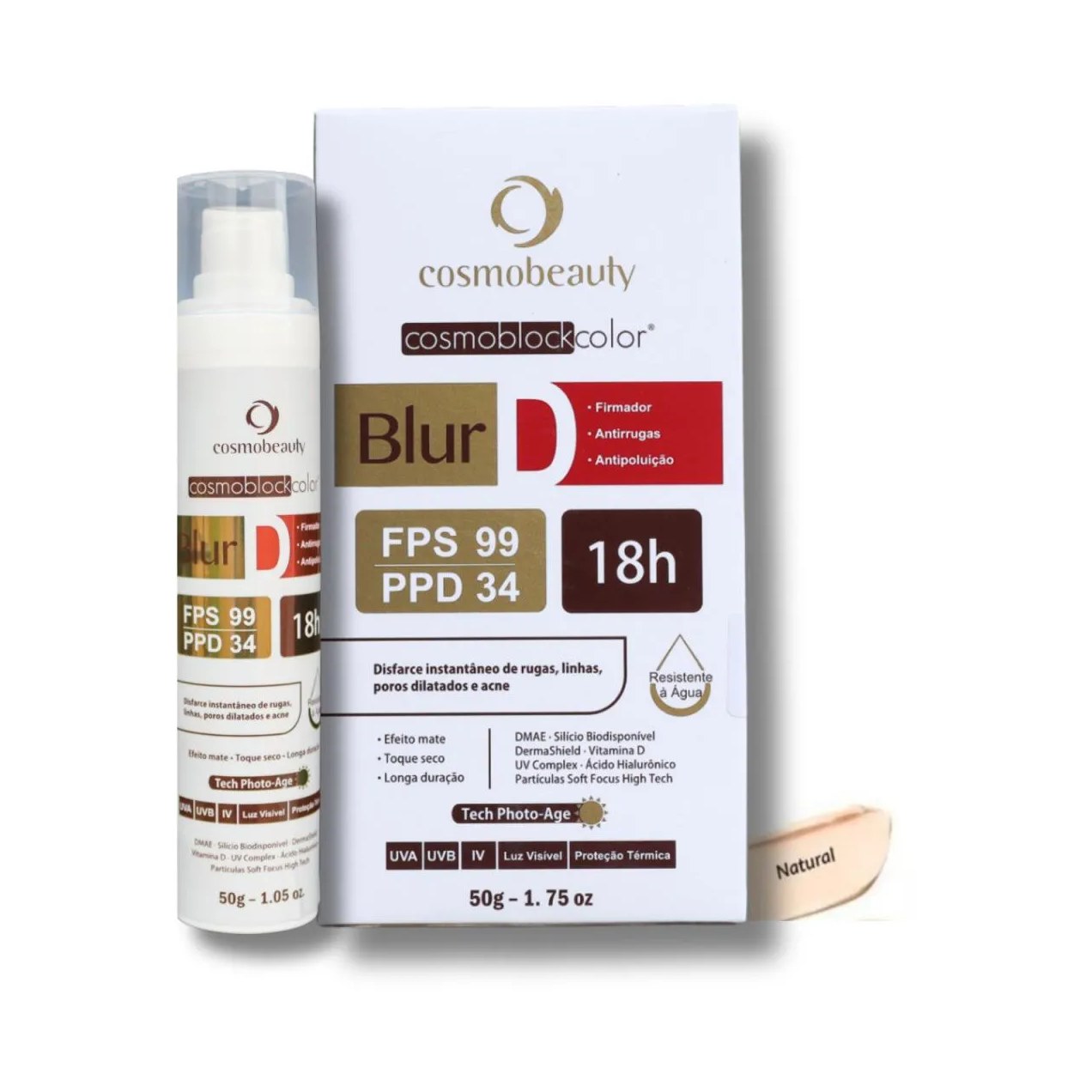 Cosmobeauty Cosmoblock Blur D 18h Firmador Fps 99 50g - Natural